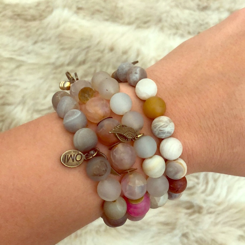 OMI Beaded Stretch Bracelets